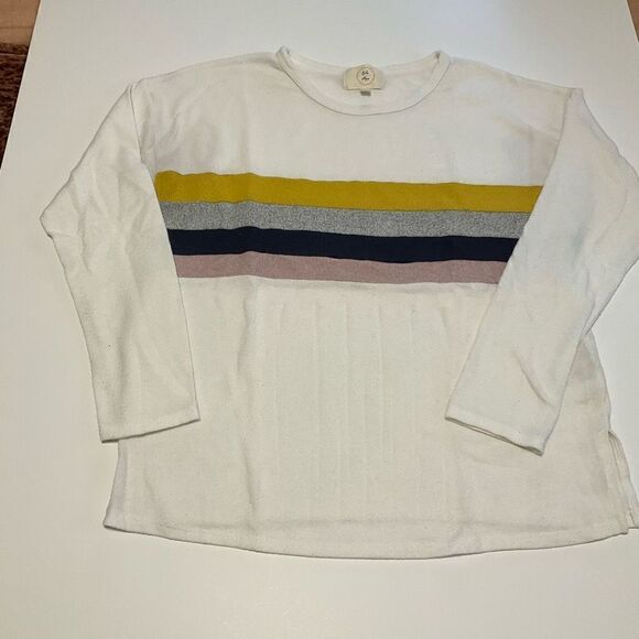 Ella Mara Striped Casual Sweater. An Anthropologie Brand, Small. Made in USA - Picture 11 of 13